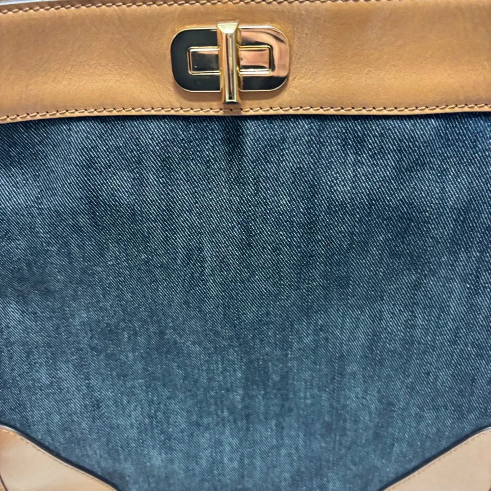 Michael Kors Sullivan Messenger Women L Dark Denim Leather Crossbody